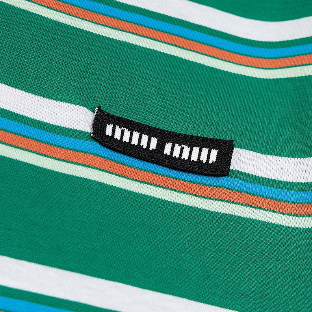 T-shirt en coton rayé