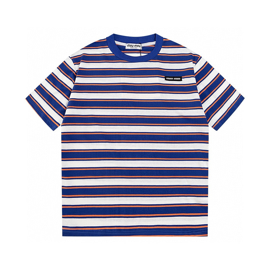 T-shirt en coton rayé