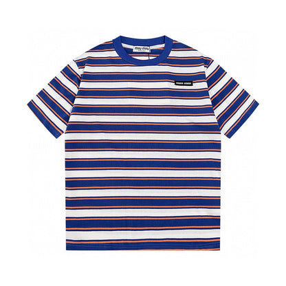T-shirt en coton rayé