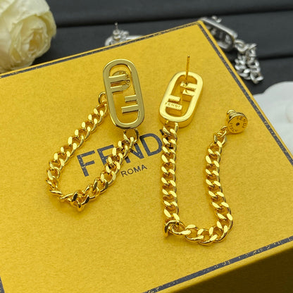 Boucles d'oreilles O’Lock en chaîne métallique