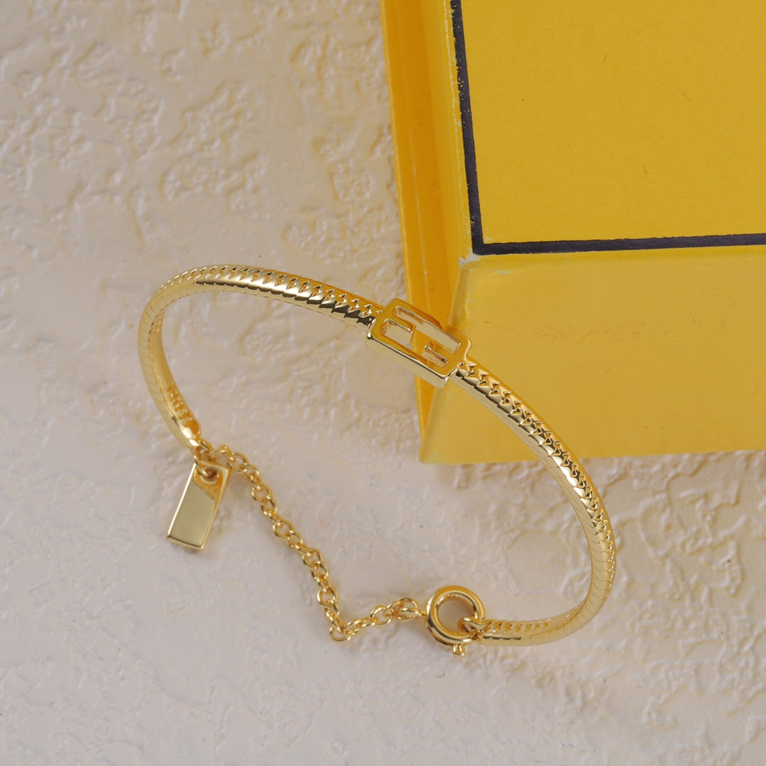 Bracelet baguette doré