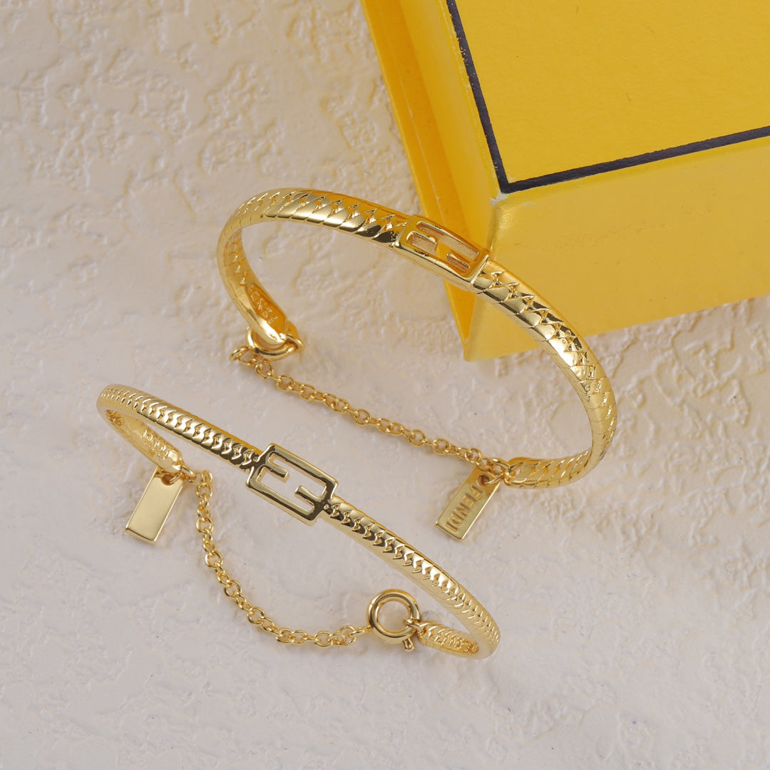 Bracelet baguette doré