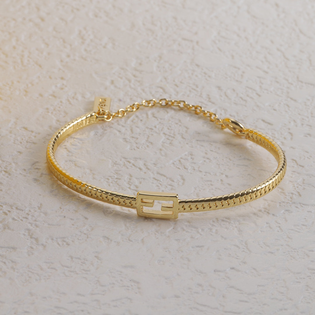 Bracelet baguette doré