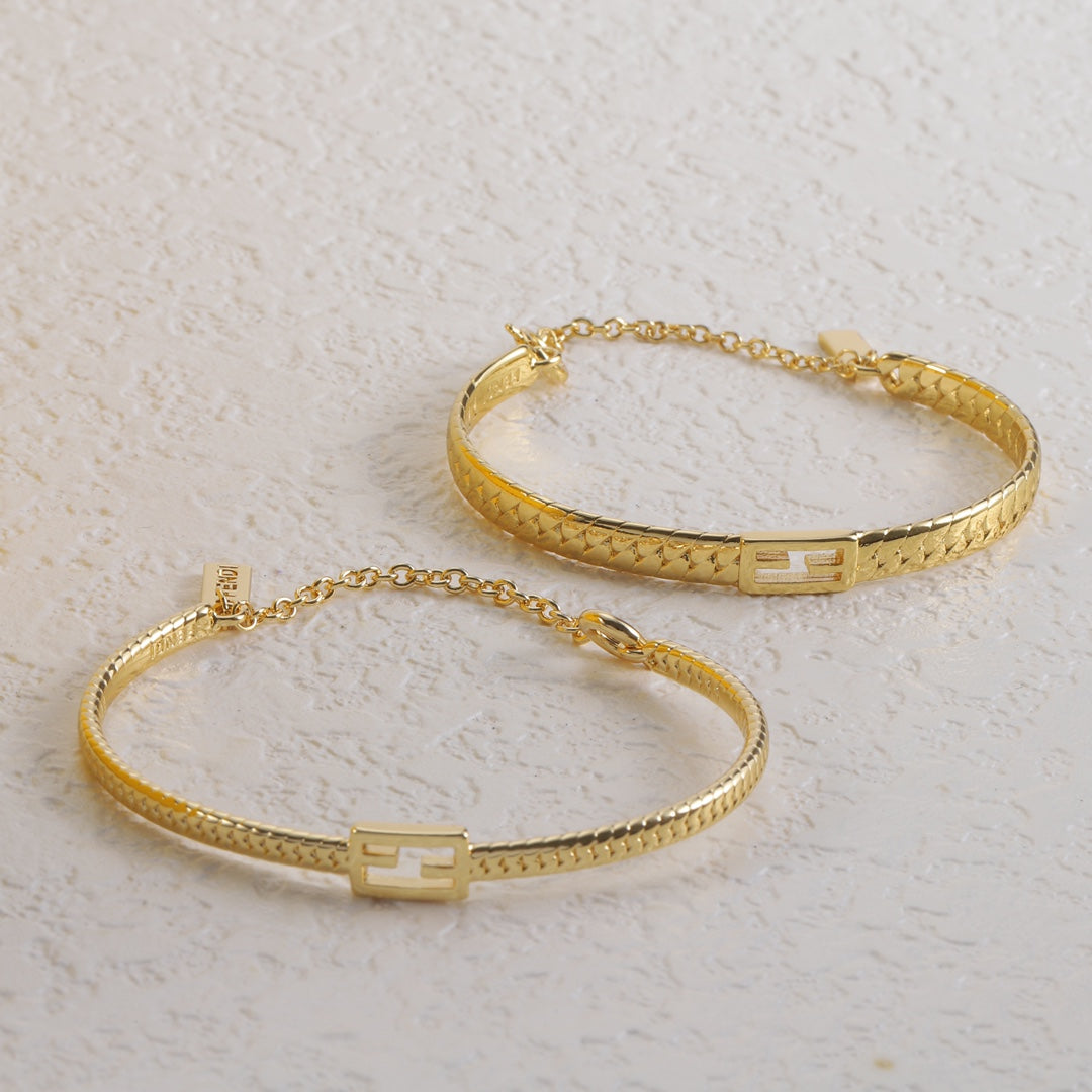Bracelet baguette doré