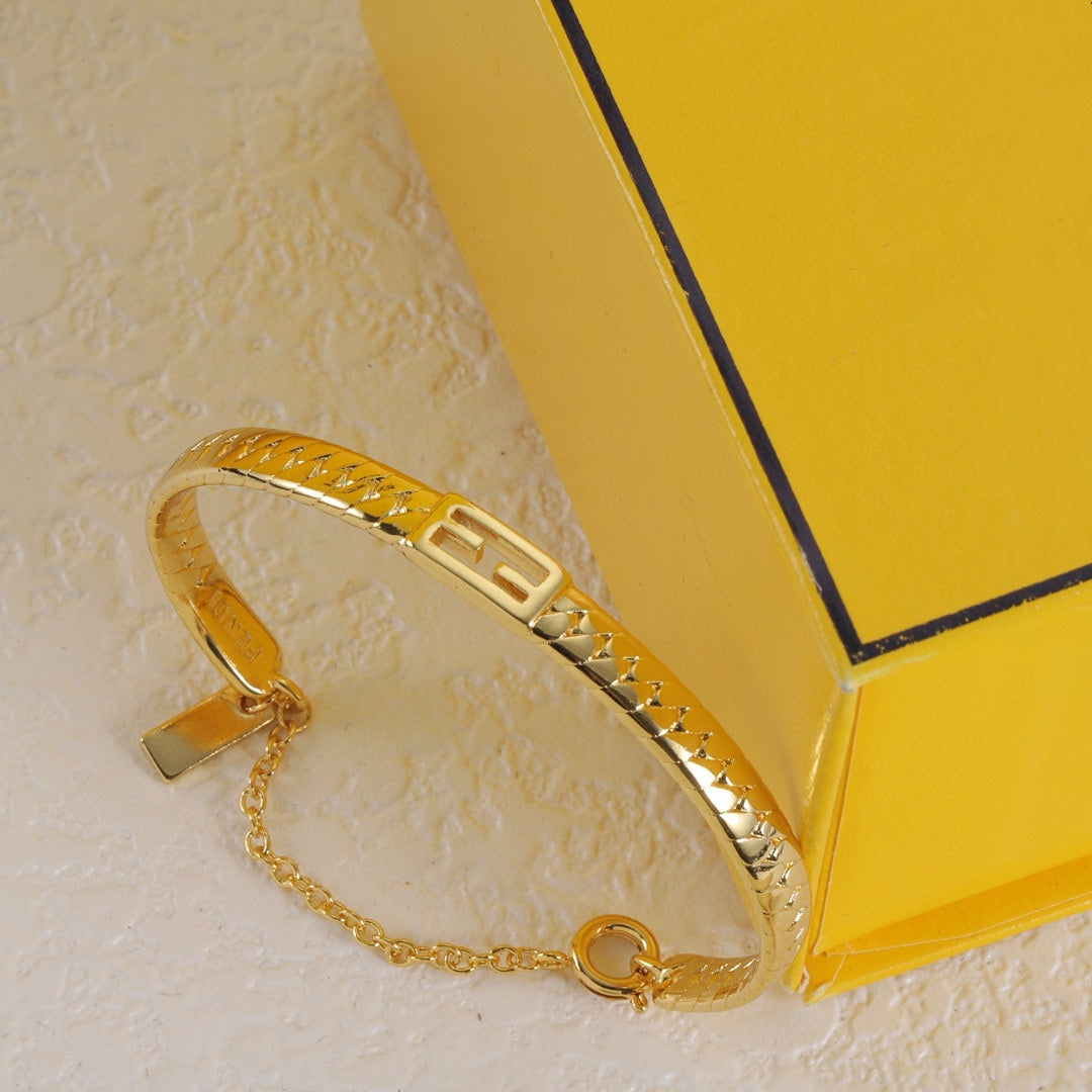 Bracelet baguette doré