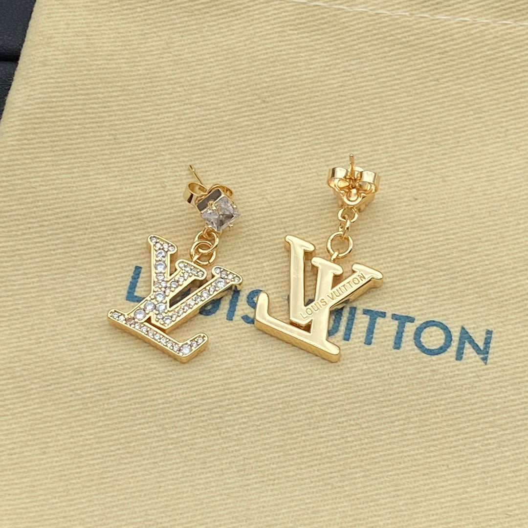 Pendientes de cristal con colgante con el logotipo de Diamond