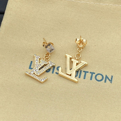 Pendientes de cristal con colgante con el logotipo de Diamond