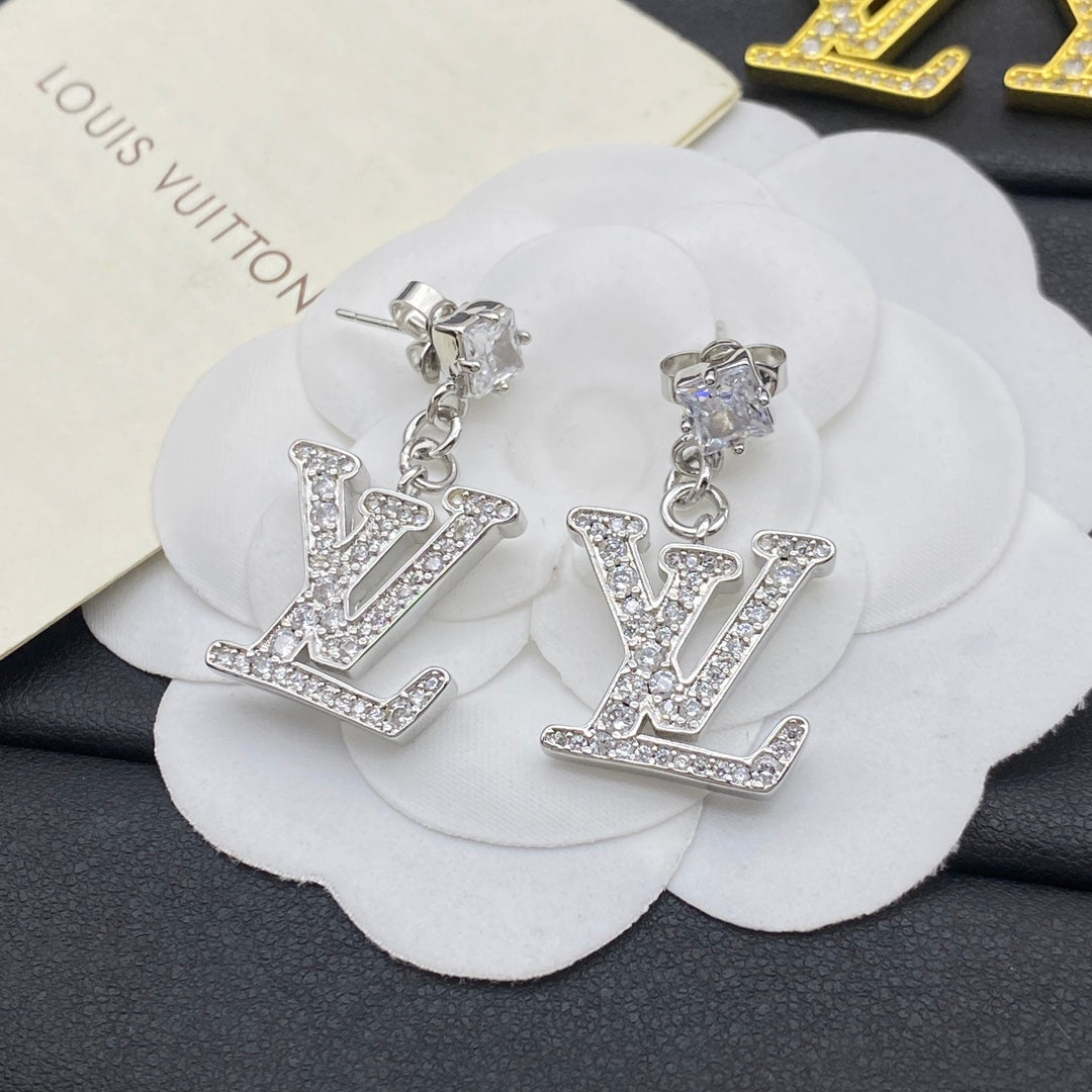 Pendientes de cristal con colgante con el logotipo de Diamond