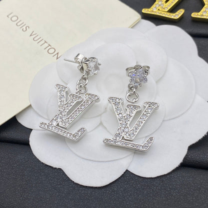 Pendientes de cristal con colgante con el logotipo de Diamond