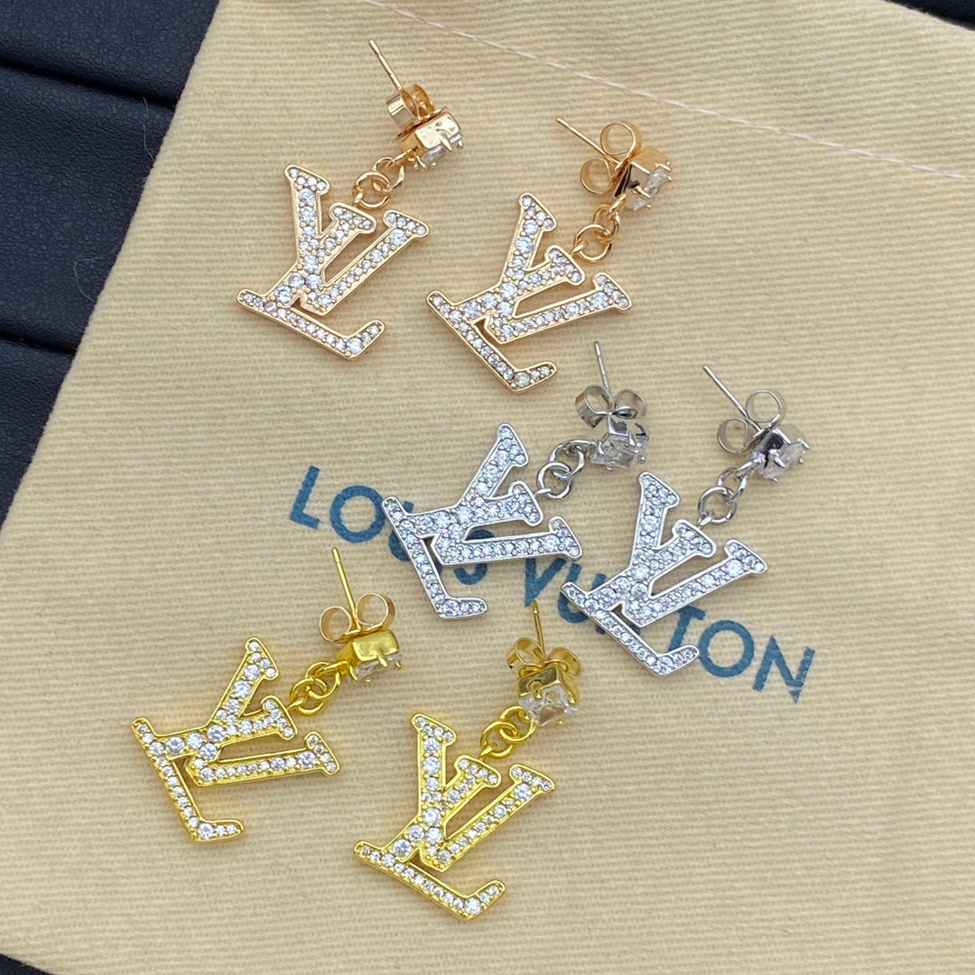 Pendientes de cristal con colgante con el logotipo de Diamond