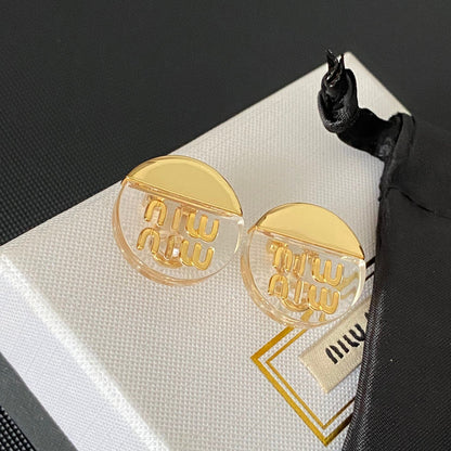 Boucles d'oreilles tendance en Plexiglas et Métal