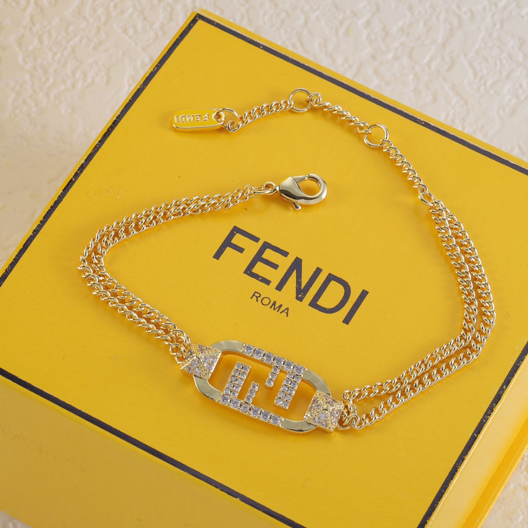 Bracelet en cristal entrelacé F