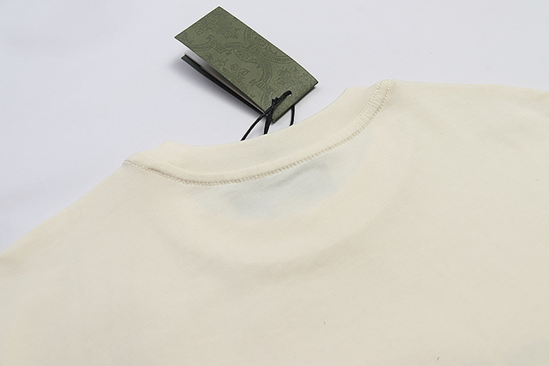 T-shirt imprimé nœud bleu