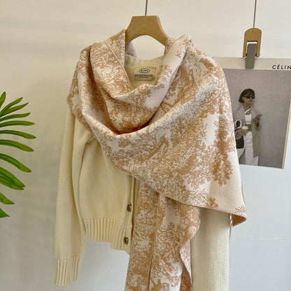 Écharpe rétro motif animalier tendance