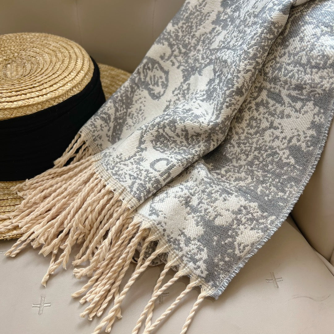 Écharpe rétro motif animalier tendance