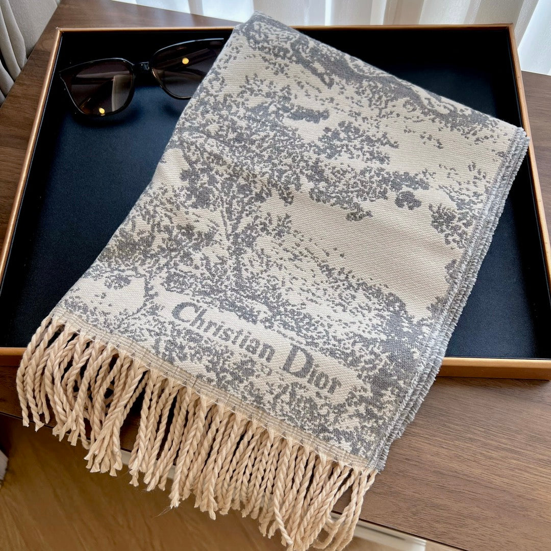 Écharpe rétro motif animalier tendance