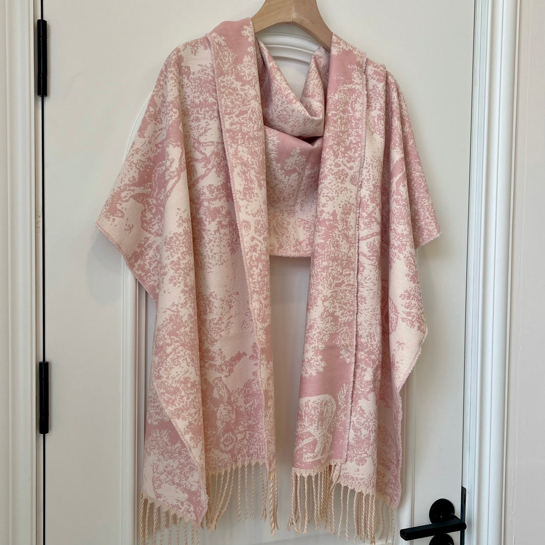 Écharpe rétro motif animalier tendance