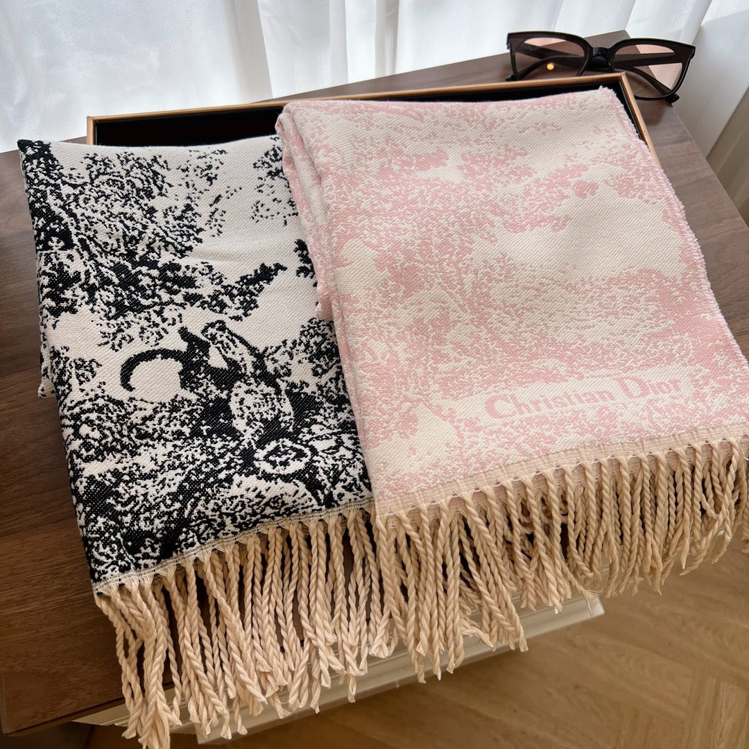 Écharpe rétro motif animalier tendance