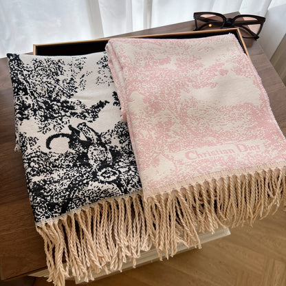 Écharpe rétro motif animalier tendance