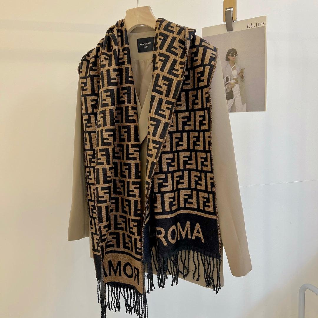 Foulard vintage estampé F