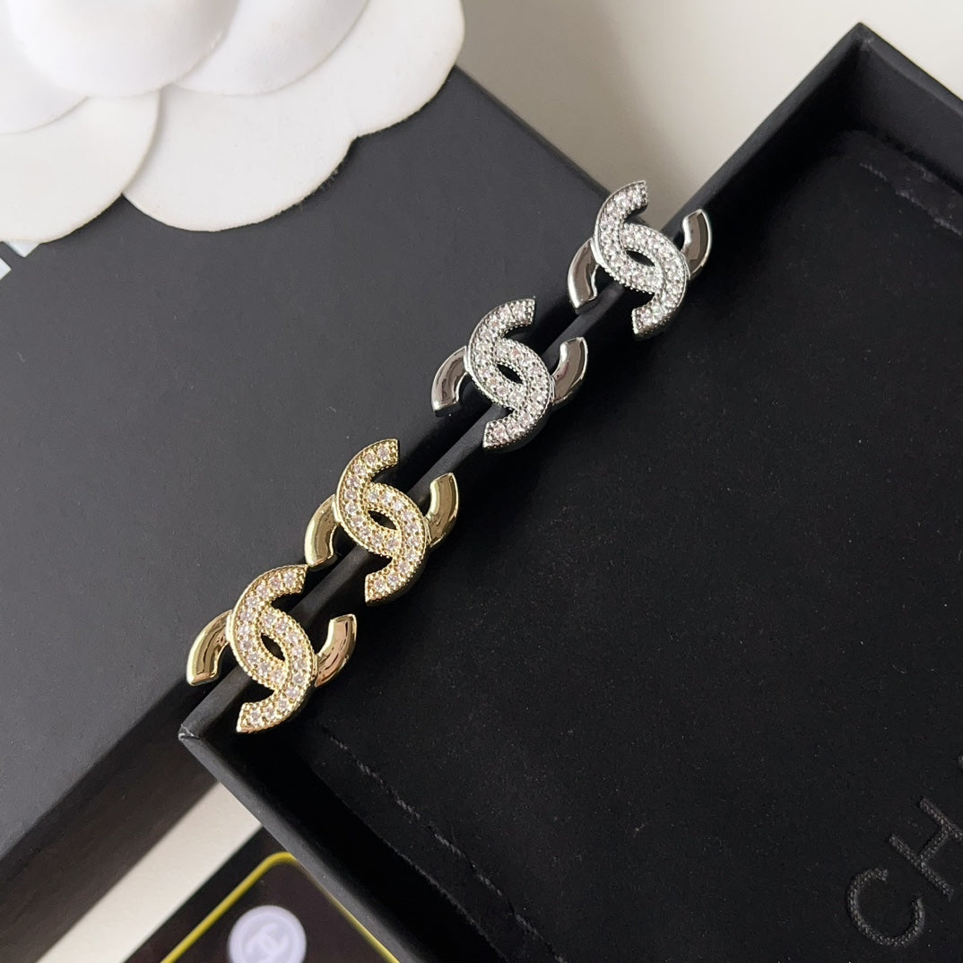 Boucles d'oreilles de luxe Mini Logo Diamant