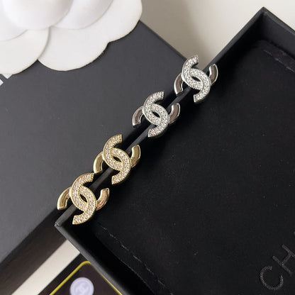 Boucles d'oreilles de luxe Mini Logo Diamant