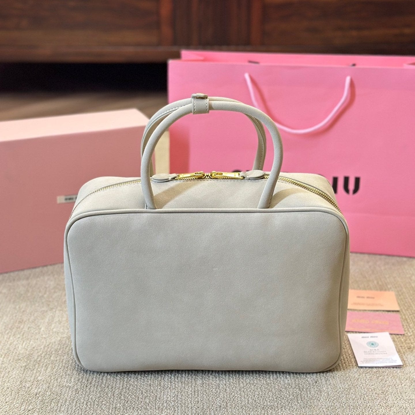 Beau sac en daim