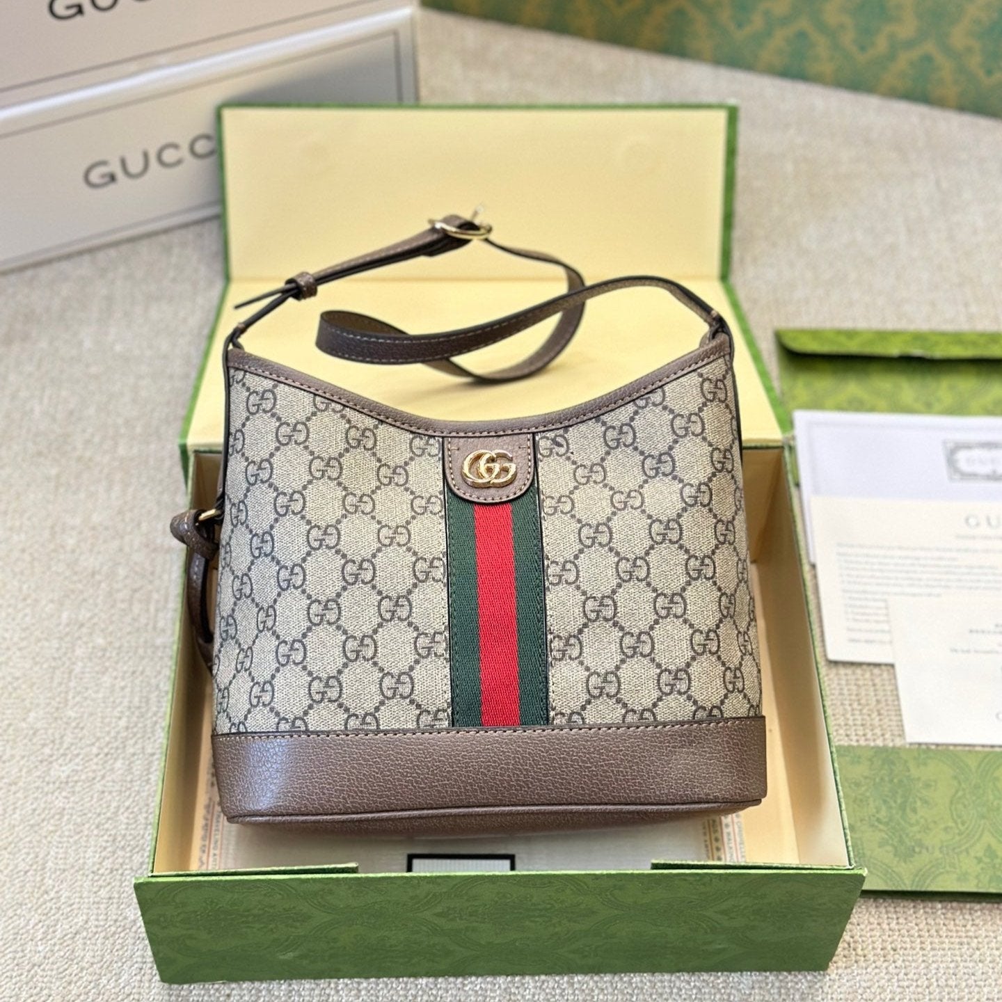 Bolso de hombro pequeño Ophidia GG