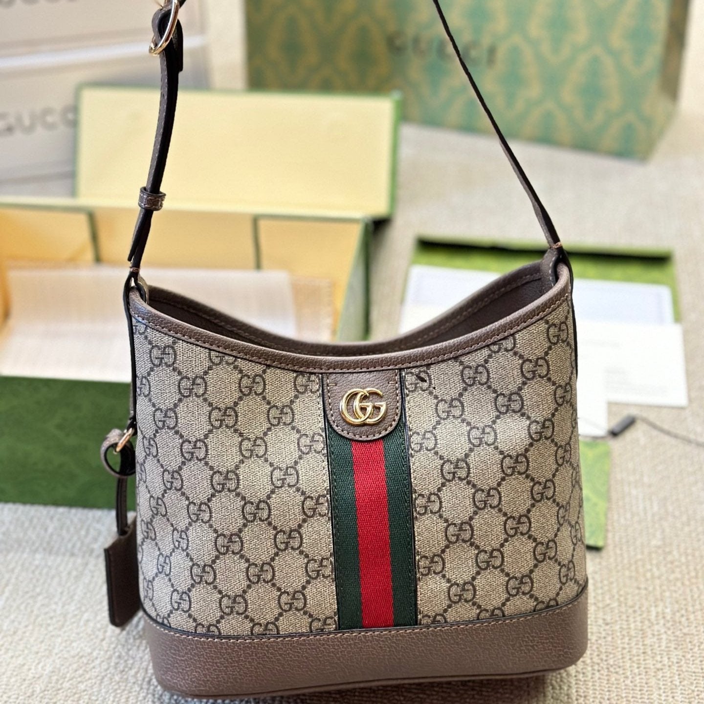 Bolso de hombro pequeño Ophidia GG