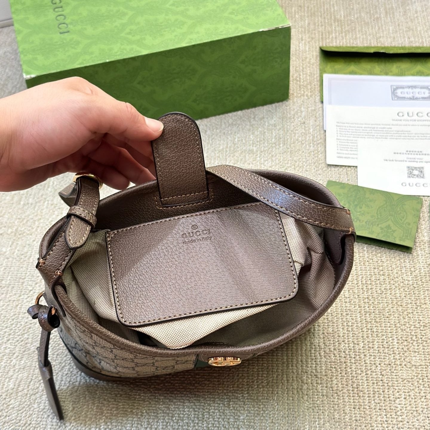 Bolso de hombro pequeño Ophidia GG