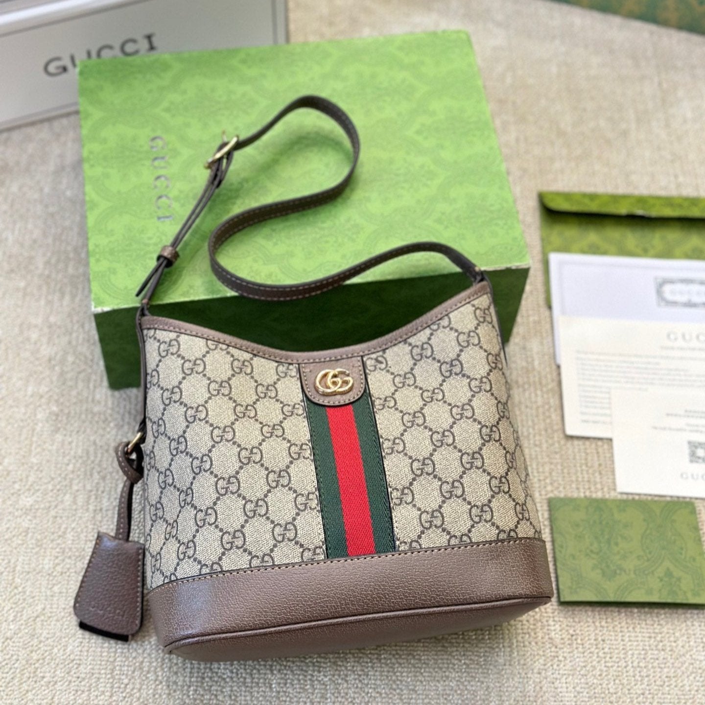 Bolso de hombro pequeño Ophidia GG