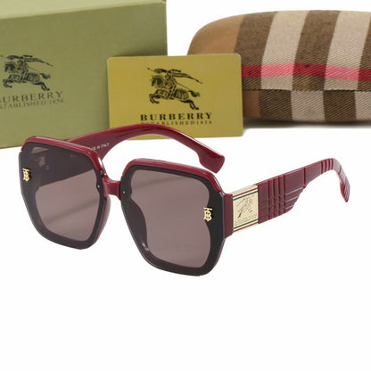 Lunettes de soleil carrées à carreaux rétro