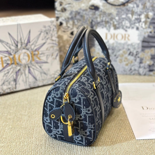 Bolso Blue Denim Dior Oblique Jacquard Groove 20