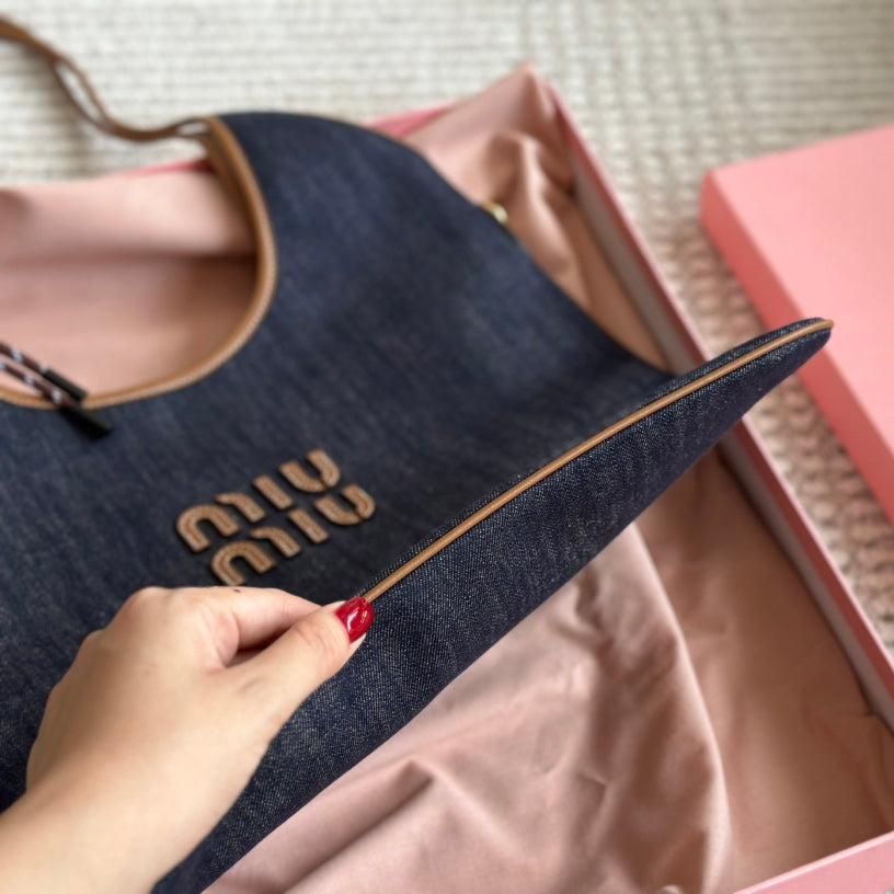Sac fourre-tout rétro en toile de jean