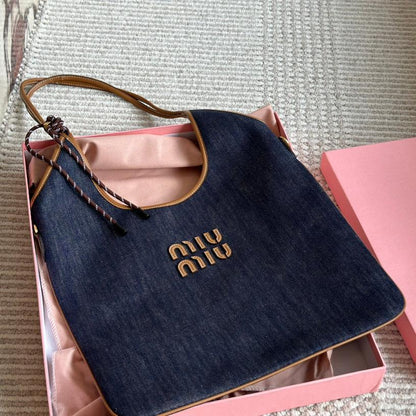 Sac fourre-tout rétro en toile de jean