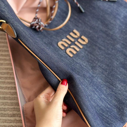 Sac fourre-tout rétro en toile de jean