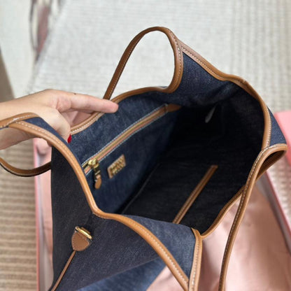 Sac fourre-tout rétro en toile de jean