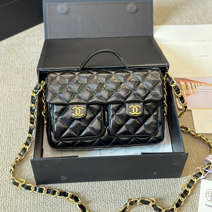 Sac bandoulière double poche Vintage 24A