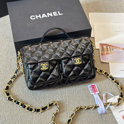 Sac bandoulière double poche Vintage 24A