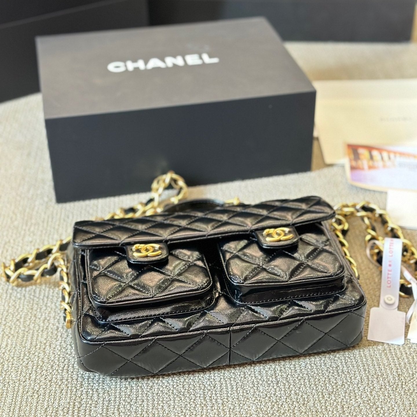 Sac bandoulière double poche Vintage 24A