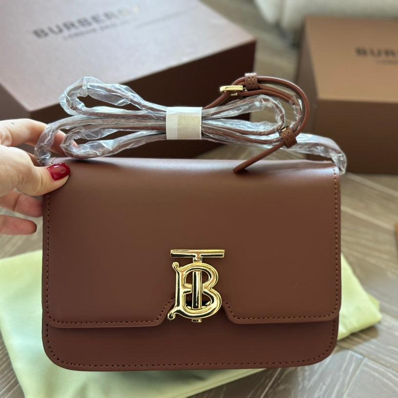 Sac Tofu en Métal Marron à Boucle