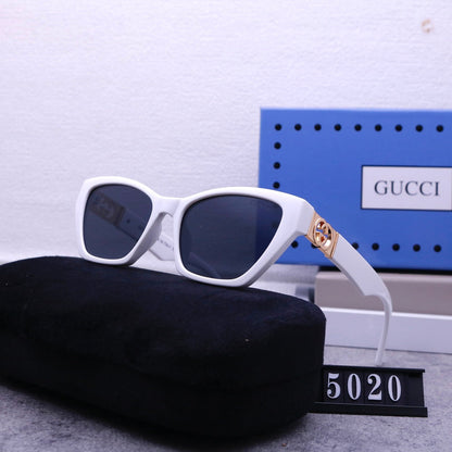 Lunettes de soleil rétro en métal G