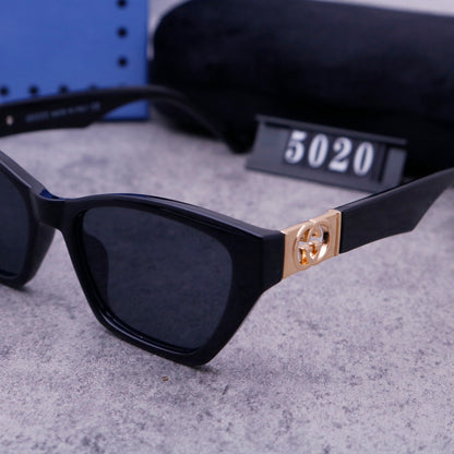 Lunettes de soleil rétro en métal G