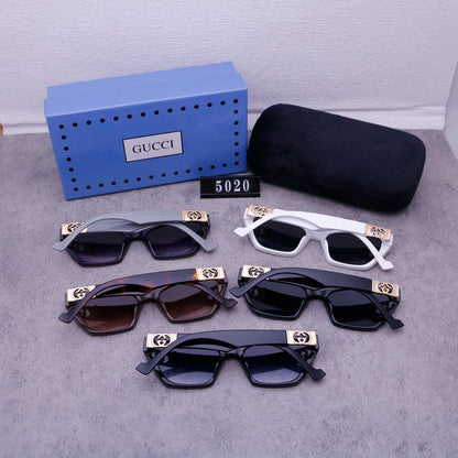Lunettes de soleil rétro en métal G