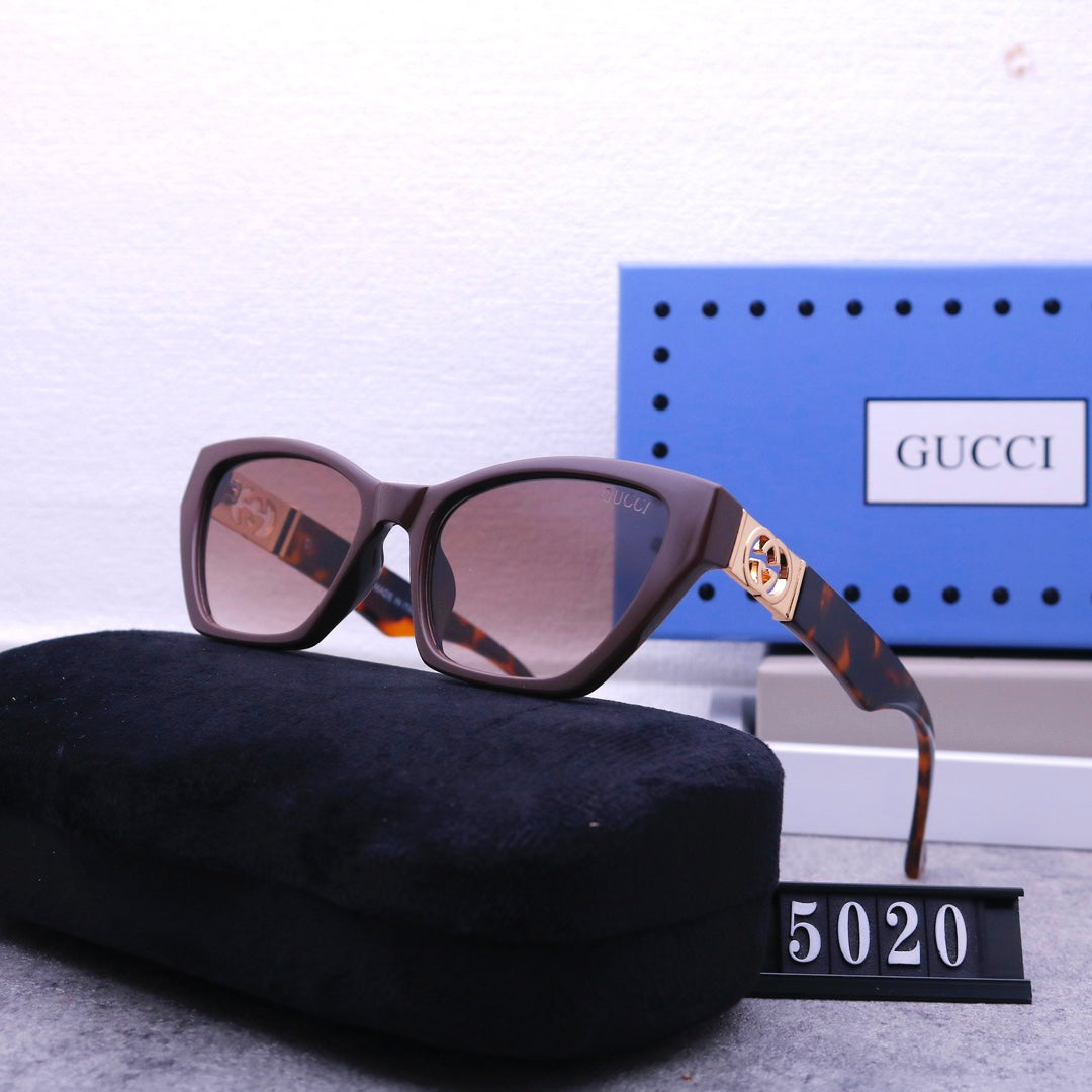 Lunettes de soleil rétro en métal G