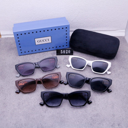 Lunettes de soleil rétro en métal G