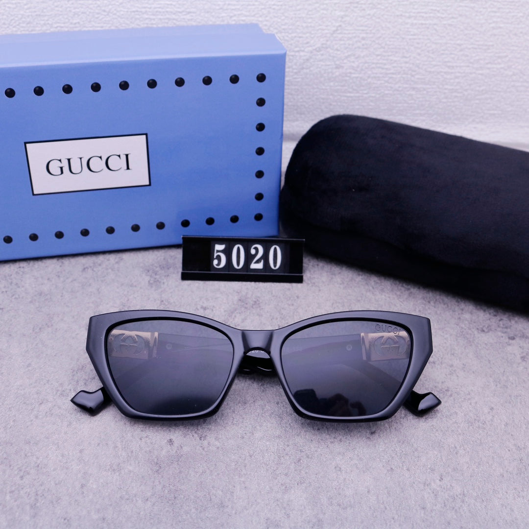 Lunettes de soleil rétro en métal G