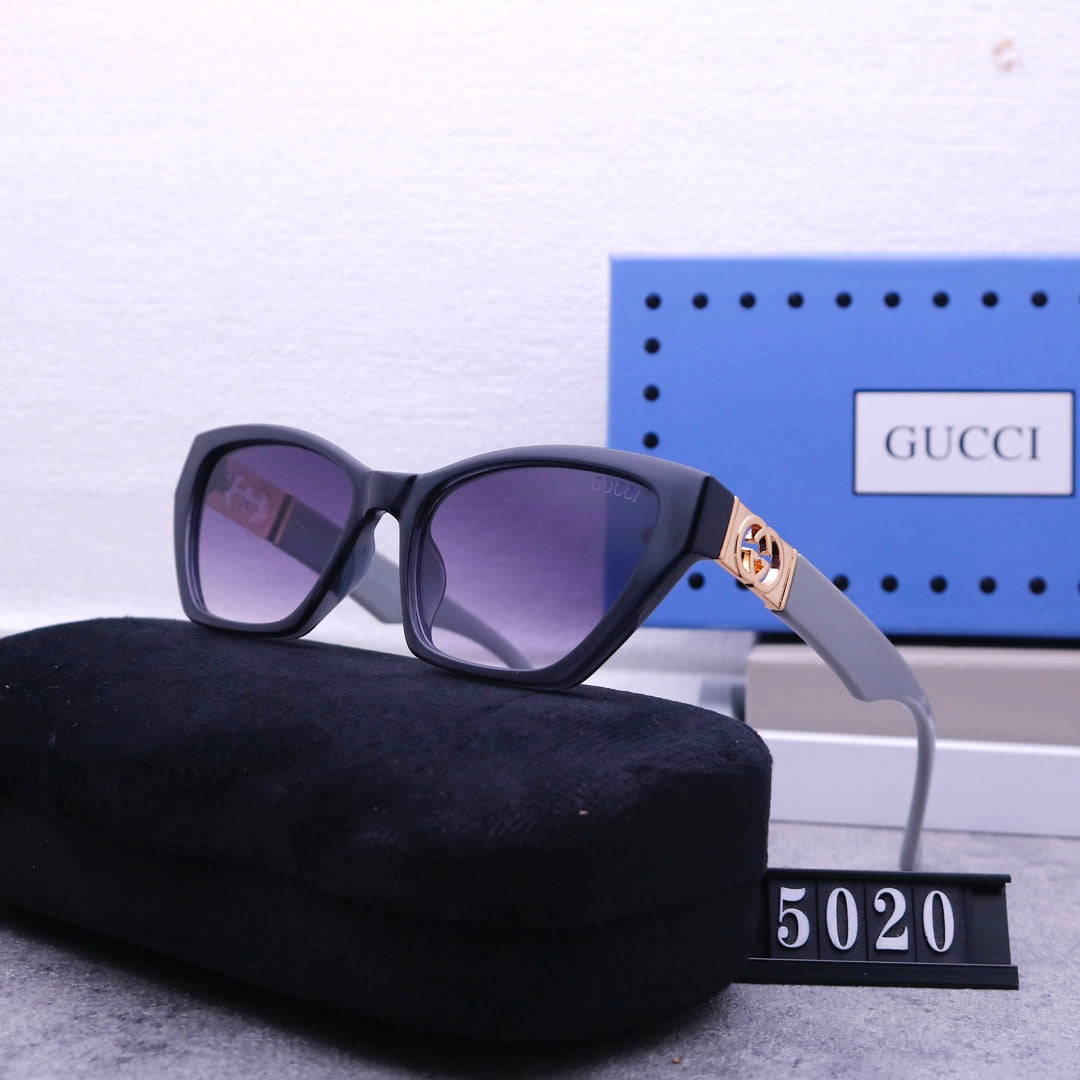 Lunettes de soleil rétro en métal G