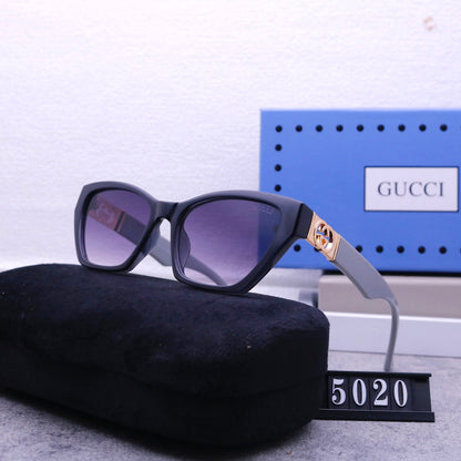 Lunettes de soleil rétro en métal G