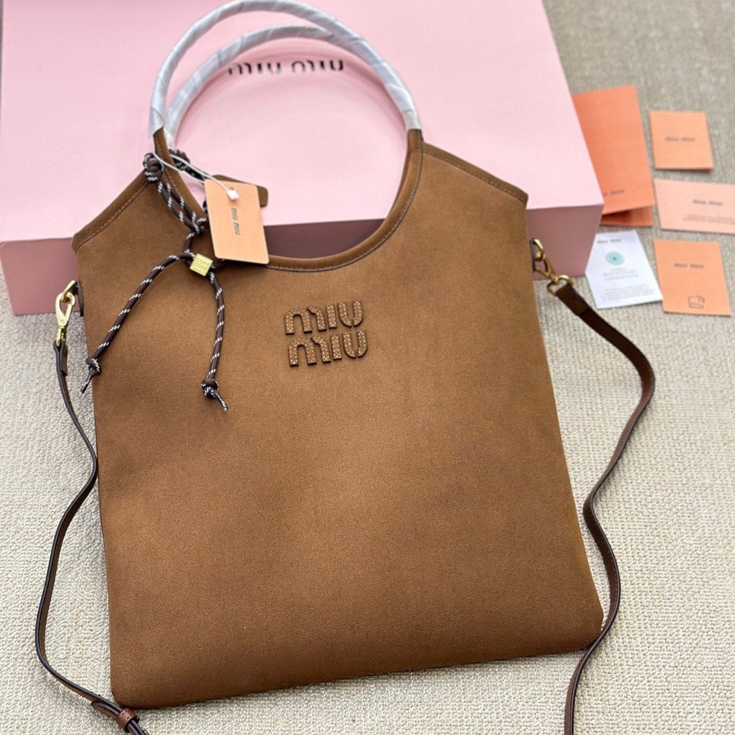 Sac cabas en suède